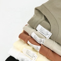 T-shirt uni à manches courtes unisexe avec logo personnalisé pour homme 260G 100% coton col rond décontracté grande taille et confort pour adulte