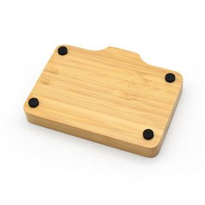 Custom LOGO Bathroom Kitchen <b>Soap</b> <b>Dish</b> Natural <b>Bamboo</b> <b>Soap</b> Holder with Drainage - Product Image 3