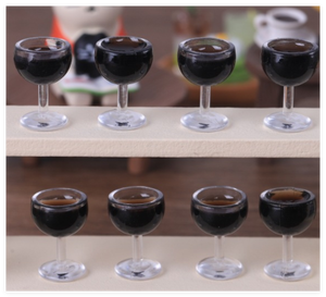 3D DIY ornamento resina encanto agua champán copas de vino casa de muñecas Mini botella burbuja té paja taza niños juguete fabricante de alimentos - Product Image 5