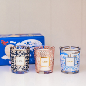 Aikun, venta al por mayor, logotipo personalizado, Aroma, Etiqueta Privada, velas de cera de soja, velas perfumadas de vidrio con caja de embalaje de regalo - Product Image 4