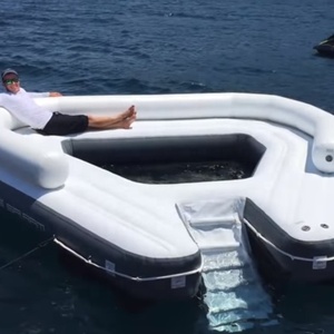 Fabricant de piscines flottantes gonflables personnalisées, <span class=keywords><strong>piscine</strong></span> d'eau, d'océan, de mer, de natation avec filet, utilisable en rivière, lac, océan - Product Image 2