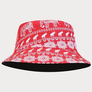 Sombrero de Pescador Reversible con Estampado Completo de Elefantes, para Verano, Aire Libre, Casual, para Hombre y Mujer - Product Image 4