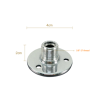 Adaptateur de support de microphone à filetage fixe D-4 5/8"-27 en métal durable, à large application dans le domaine audio