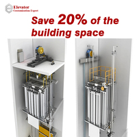 Ascenseur médical en acier inoxydable 1,0 m/s, directement de l'usine, durable et sans obstacle, pour les soins de santé