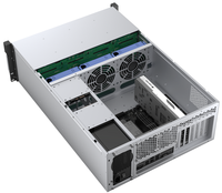 Casing Server Rak 24-Bay 4U dari Aluminium Alloy, Hot Swap SATA SAS Backplane, Kipas Pendingin, Chassis Industrial, USB, PSU Industrial High-End