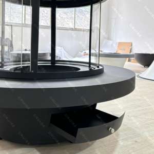 CRUZEIRO Moderno Comercial Autoportante Circular Wood-Burning Winter Heating Único Direct-Vent Gás Indoor Lareira - Product Image 5