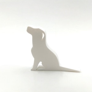 Tope de puerta de madera pulida hecho a mano, duradero, con forma de gato, lindo y con diseño de animal, para decoración del hogar u oficina. - Product Image 1