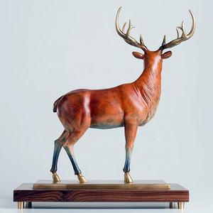 <strong>Holiday</strong> gift decoration indoor bronze <strong>deer</strong> for desk - Product Image 2