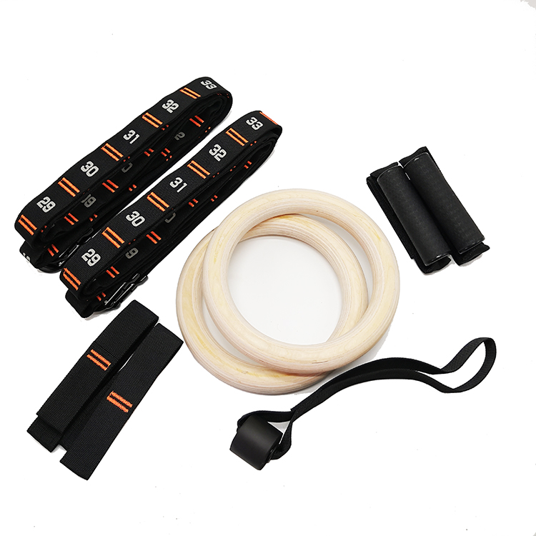 Деревянные гимнастические кольца с быстрой установкой, карабин, двухслойные циферблатные ремни, ручки, ремни и дверной анкер