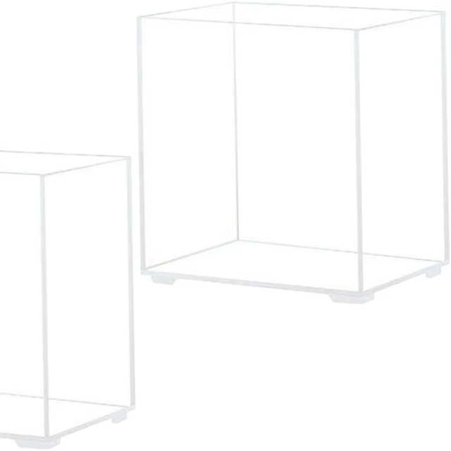 Acrylic Clear Rectangle Desktop Decor Aquarium for Fish and Aquatic Decor and Stylish Accessory