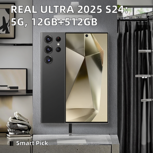 Bất Siêu 2025 S24 Chất Lượng Cao 5G Bộ Nhớ Flash 12GB + 512GB 7.3 Inch <span class=keywords><strong>Android</strong></span> 14 Giá Rẻ Mở Khóa Điện Thoại Di Động Deca Core Pháp LTE - Product Image 2