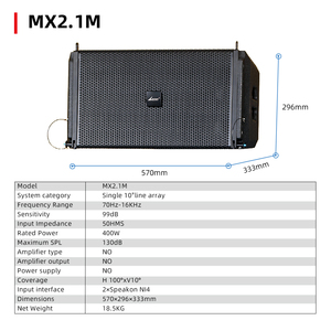 ลำโพงระบบเสียงไลน์แบบพกพา MX2.1 รุ่น Factory Price Professional Super Portable PA กันน้ำ ระบบเสียงแอคทีฟ MX2.1 Pa Speaker Sys - Product Image 2