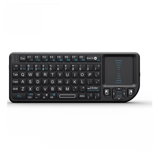 <span class=keywords><strong>Clavier</strong></span> sans fil mini 2,4 GHz <span class=keywords><strong>avec</strong></span> pavé tactile capacitif rétroéclairé RVB 7 couleurs et USB 2.0 pour ordinateur portable - Vente en gros usine - Product Image 1
