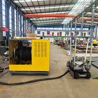Robot de dragage sous-marin industriel télécommandé sur chenilles, machine de nettoyage de boues submersible de 30 kW pour la construction