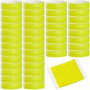 Pulseras de Tyvek en Blanco de 25*250mm, Color Sólido, Imprimibles, Resistentes al Agua, Pulseras de Papel Tyvek - Product Image 6