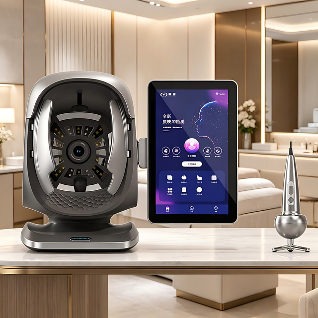 2-in-1 Analyzer for Facial Skin Detection AI 3D Facial Skin Analyzer Professional Skin Analysis Equipment