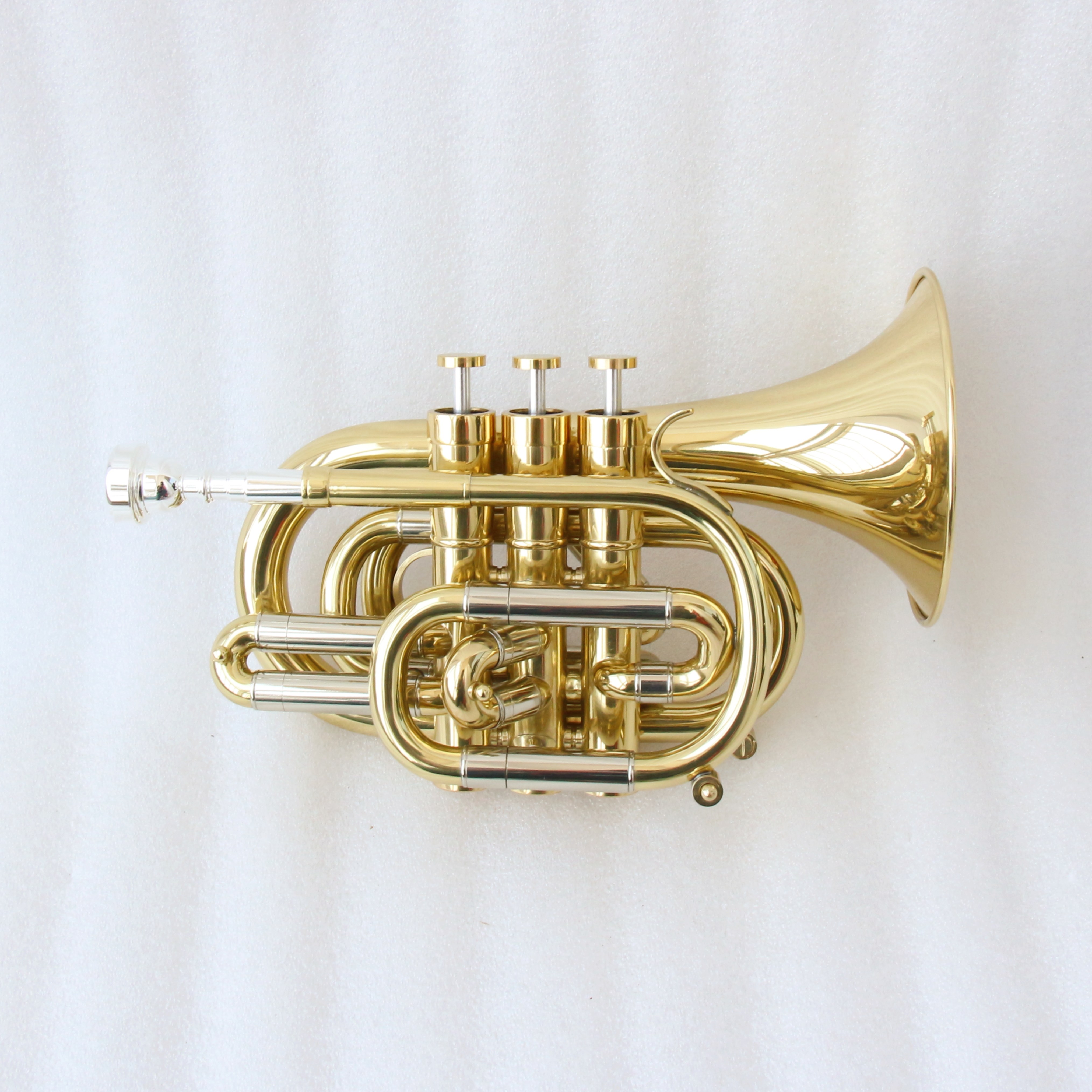 Focustyle FPT-300L Gold Lacquered Portable Trumpet