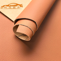 Tissu d'ameublement automobile en cuir PU pleine fleur de luxe avec grain litchi pour voitures Mercedes-Maybach et usage canapé