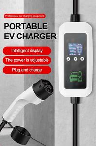شاحن سيارات كهربائية محمول بمعيار أوروبي، قابس شوكو من النوع E وF، شاحن تيار متردد 3.5 كيلو واط من النوع <span class=keywords><strong>2</strong></span> مع شاشة عرض للتشغيل - Product Image 1