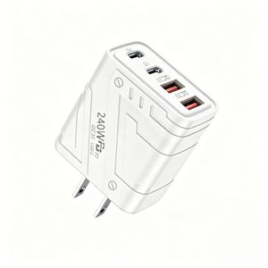 อะแดปเตอร์ชาร์จเร็ว 4 พอร์ต USB-C PD แบบติดผนัง รองรับ QC3.0 สำหรับโทรศัพท์และแล็ปท็อป - Product Image 1
