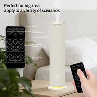 Diffuseur d'huiles essentielles de luxe pour la maison, diffuseur d'arômes, machine à parfum pour la maison, tour de lumière nocturne LED, 120 ml, blanc