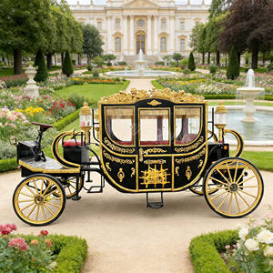 Avrupa Kraliyet Ailesi Elektrikli Külkedisi Bahçe At Arabası Prenses Arabası Düğün ve Turizm Kullanımı İçin - Product Image 1