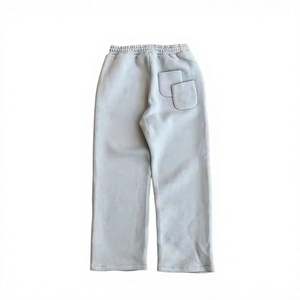 <b>Men's</b> Plus Size <b>White</b> Cotton Sweatpants Elastic Waist Casual Regular Fit Midweight Woven <b>Joggers</b> Pockets Winter Wear - Product Image 1