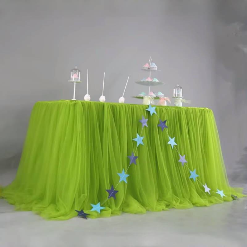 043 Tissu vert herbe + gaze verte