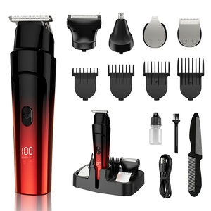 दाढ़ी ट्रिमर इलेक्ट्रिक रेजर शेवर कॉर्लेस हेयर क्लिपर्स ट्रिमर सेट IPx7 वाटरप्रूफ पुरुषों के ग्रोमिंग किट इलेक्ट्रिक हेयर क्लिपर - Product Image 1