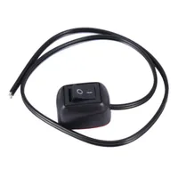 DIHAO Interrupteur universel pour voiture, type adhésif, avec câble 60cm/100cm, DC 12V, pour feux antibrouillard, feux de route, feux néon