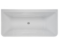 Baignoire autoportante en acrylique, massage pour spa, baignoire CE, carré, mur contre l'intérieur, salle de bain sur pied