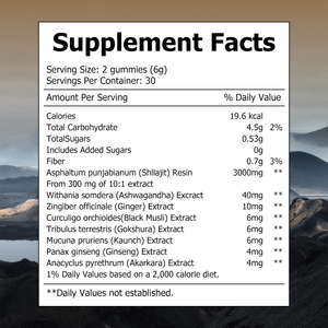 Gummies de Shilajit Naturel de l'Himalaya OEM ODM : Améliore la Concentration, Augmente la Force, Booste l'Endurance, Maintient la Santé Immunitaire - Product Image 2