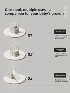 Marchepied multifonctionnel pour enfants, design dinosaure, antidérapant, pour l'apprentissage de la propreté, le lavage des mains et comme aide de cuisine - Product Image 4
