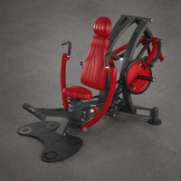 Machine de presse pectorale verticale professionnelle pour salle de sport, équipement de musculation pour pectoraux et deltoïdes antérieurs, à charge par plaques d'acier, durable