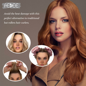 Rizador de pelo sin calor de satén de 2 piezas, moño de calor cero, rizador de Bons, conjunto de rizador perezoso <span class=keywords><strong>para</strong></span> dormir con ondas grandes <span class=keywords><strong>para</strong></span> mujer - Product Image 6