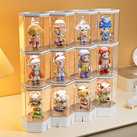 Vitrine empilable en acrylique avec étagères Organisateur d'objets de collection pour Popmart Blind Box Lego Mini Figurines et conception d'étagère