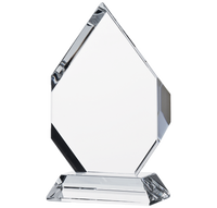 Vente en gros de trophées en cristal clair K9 Logo personnalisé Verre imprimé au laser UV Décoration Souvenirs Cadeaux sur le thème de l'amour