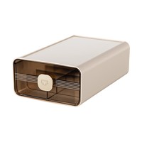 Boîte de rangement pour vêtements, sous-vêtements et chaussettes en plastique PP moderne, forme rectangulaire, capacité >15L, finition brillante, utilisation en chambre à coucher