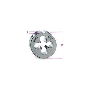 BETA - 004430110 Troqueles redondos rosca HSS métrica de paso fino-EAN 8014230172842 HERRAMIENTAS ELÉCTRICAS ACCESORIOS DE REPARACIÓN DE HILO - Product Image 1