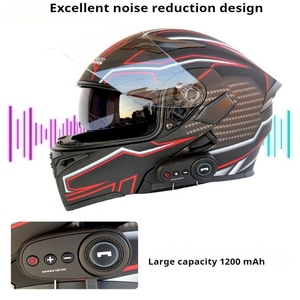 <span class=keywords><strong>Casco</strong></span> <span class=keywords><strong>de</strong></span> Motocicleta Deportivo ABS, Resistente al Viento y Transpirable, con Diseño Integral para Hombre, Alta Resistencia a Impactos, EPS/PC - Product Image 3