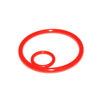 Joints toriques en caoutchouc FPM FKM, pièces en caoutchouc silicone rouge