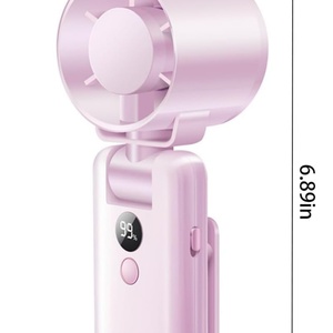 Ventilador Portátil de Mano 2025, Ventilador Turbo de Alta Velocidad con Clip, Ventilador Personal Recargable con Pantalla - Product Image 3