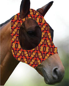 شبكة قابلة للتمدد ، قناع واقي طويل للأنف للحماية من الحشرات ، قناع مضاد للذباب مع حماية للأذنين مرن للخيول - Product Image 5