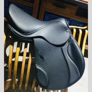 Selle de saut à cheval en cuir pour adultes GW pour l'équitation équestre et le chariot de transport Fournitures d'entraînement pour animaux de compagnie - Product Image 3
