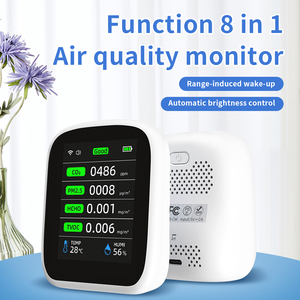 Détecteur numérique portable 8 en 1 PM2.5 PM10 TVOC CO2, analyseur de pollution atmosphérique intérieur WiFi pour la maison et les bureaux - Product Image 6