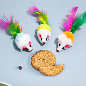 Çevre dostu küçük kedi oyuncak yumuşak simülasyon fare tünel ile renkli tüyler komik kendinden mutlu küçük <span class=keywords><strong>Pet</strong></span> malzemeleri - Product Image 3