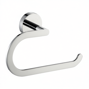 Porte-serviettes Onia Line en laiton chromé, longueur 23,5 cm, accessoire de salle de bain - Product Image 3