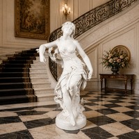 Sculpture de Musée Classique en Marbre Blanc Sur Mesure - Pièce d'Art Haut de Gamme Finie à la Main pour les Propriétés et les Galeries