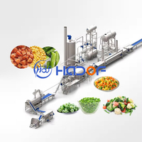 Volledig automatische IQF-tunnel voor snelvriezen van fruit en groenten, productielijn voor diepvriesgroenten en -fruit, machines