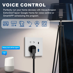 <span class=keywords><strong>Prise</strong></span> murale USB 2 ports <span class=keywords><strong>avec</strong></span> interrupteur intelligent Wi-Fi et télécommande, protection enfant - Product Image 6
